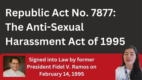 ra 7877 lawphil|Republic Act 7877: Anti.